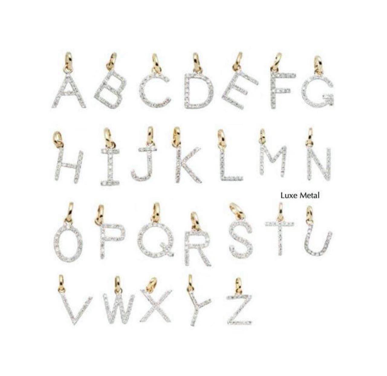 Các kiểu chữ để làm mặt dây chuyền do Tierra chế tác.